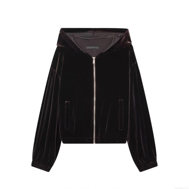 Women's Fashion Velvet Hooded Jacket And Wide Leg Pants Two Piece Set Casual Zip Up Tracksuit Loungewear For Autumn Winter Streetwear