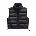 Women's Puffer Vest Polyester Stand Collar Double-Sided Wear Casual Outerwear Gilet For Autumn Winter Women Quilted Padded Waistcoat